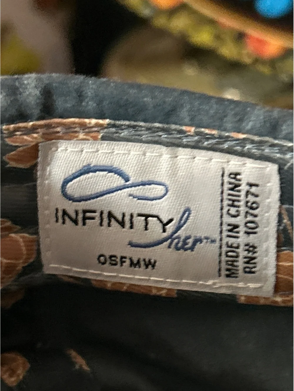 Infinity Apparel 'Bloom' Floral Pattern Adjustable Visor Hat